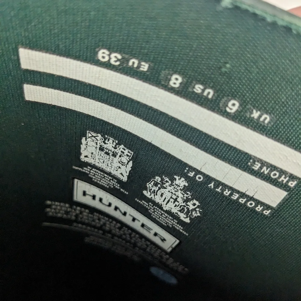 ❌SOLD❌Women's Matte Green Hunter Boots - Picture 4 of 6